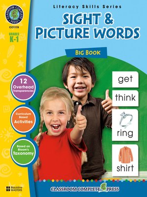 cover image of Sight & Picture Words Big Book